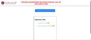 Screenshot of official website - www.bsebdeled.com