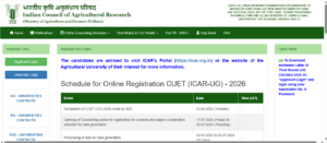 ICAR Official website 