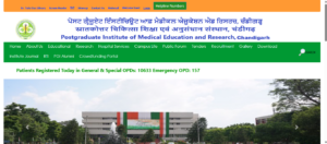 PGIMER Chandigarh Official portal
