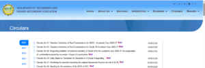 Official Notification at Goa Board Circulars Portal