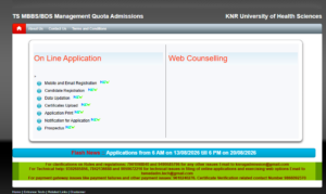 Latest Update at Official Portal