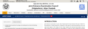 Official Notification at jeecup.admissions.nic.in