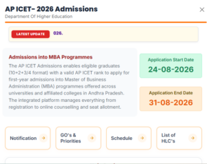 AP ICET 2026 Notification