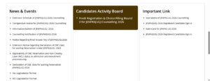 Latest Update at JENPAS UG Portal