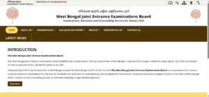 WBJEEB Official Home Page
