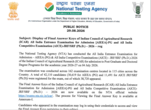 Official Notification