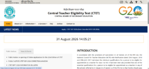 Official CTET Portal