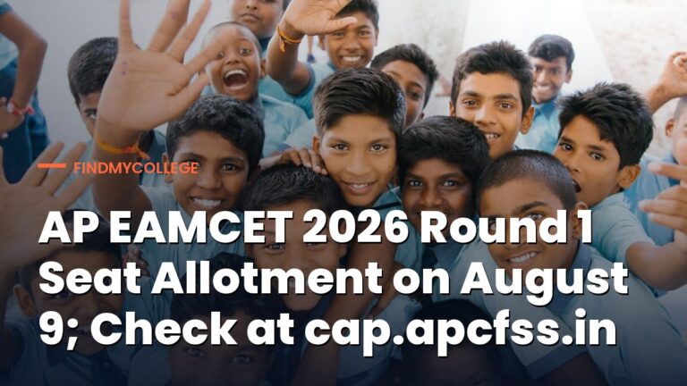 AP EAMCET 2026 Round 1 Seat Allotment on August 9; Check at cap.apcfss.in
