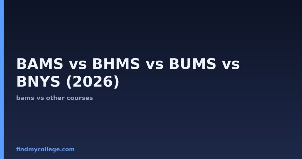 BAMS vs BHMS vs BUMS vs BNYS (2026): Which is Better?