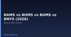 BAMS vs BHMS vs BUMS vs BNYS (2026): Which is Better?