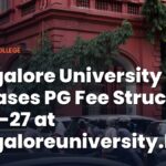 Bangalore University Releases PG Fee Structure 2026-27 at bangaloreuniversity.karnataka.gov.in