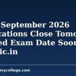 CTET September 2026 Applications Close Tomorrow; Revised Exam Date Soon at ctet.nic.in