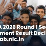DASA 2026 Round 1 Seat Allotment Result Declared at csab.nic.in