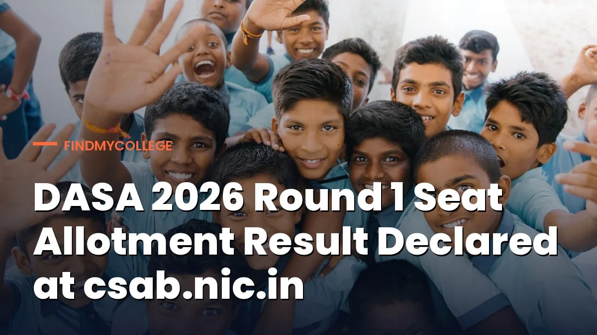 DASA 2026 Round 1 Seat Allotment Result Declared at csab.nic.in