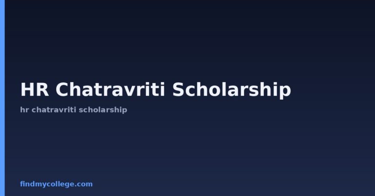 HR Chatravriti Scholarship: Amount, Eligibility & Last Date 2026
