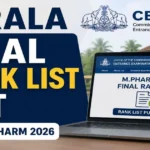 Kerala MPharm Final Rank List Out at cee.kerala.gov.in: Check Step-by-Step Download Guide & More