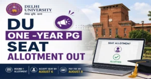 Delhi University One-Year PG Round 1 Allotment 2026 Out; Accept Seat by August 6