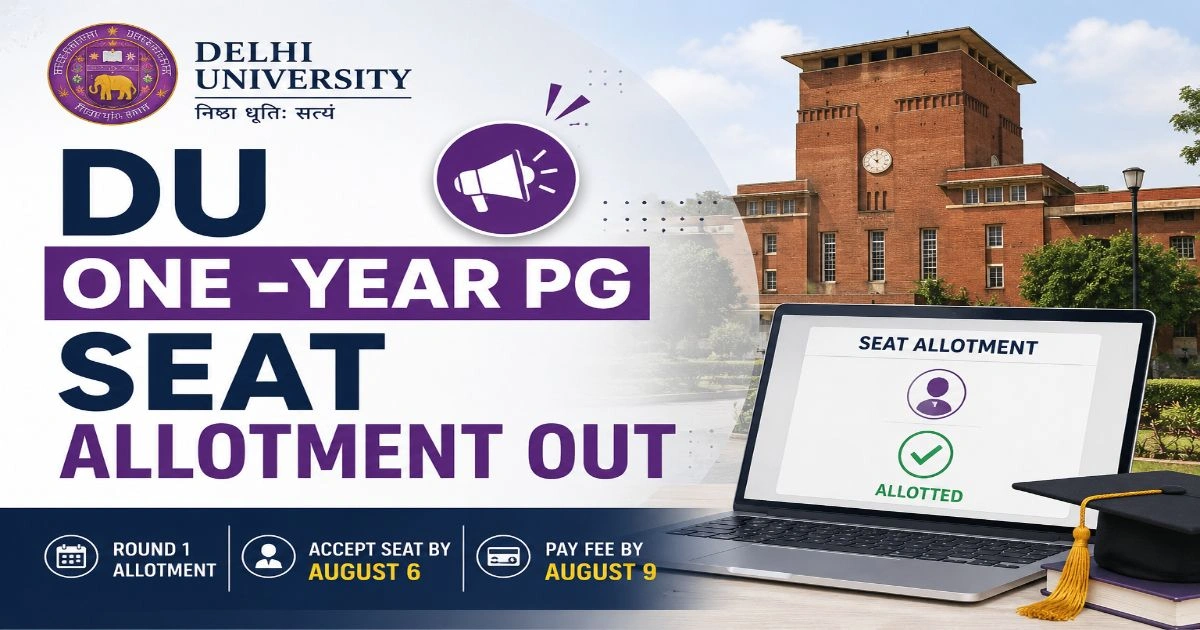 DU One - Year PG Seat Allotment Out