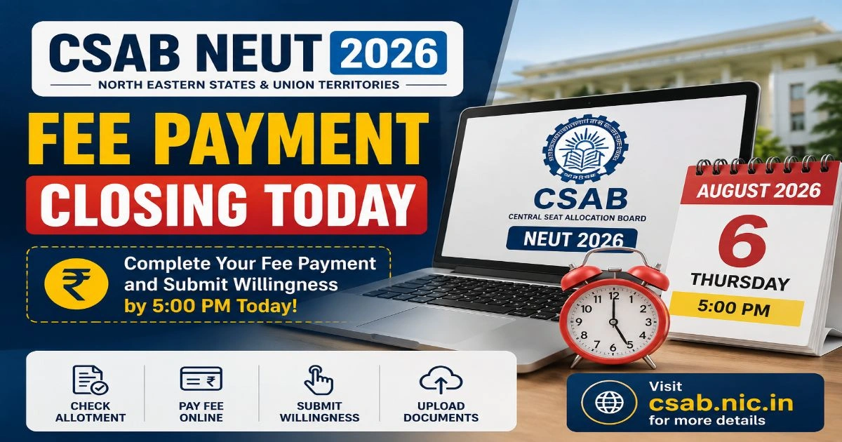 CSAB NEUT 2026 Fee Payment/Willingness Window Closing Today