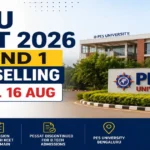 PESU KCET 2026 Counselling: First Round on August 16 for Ranks 1-3,500 at Ring Road Campus