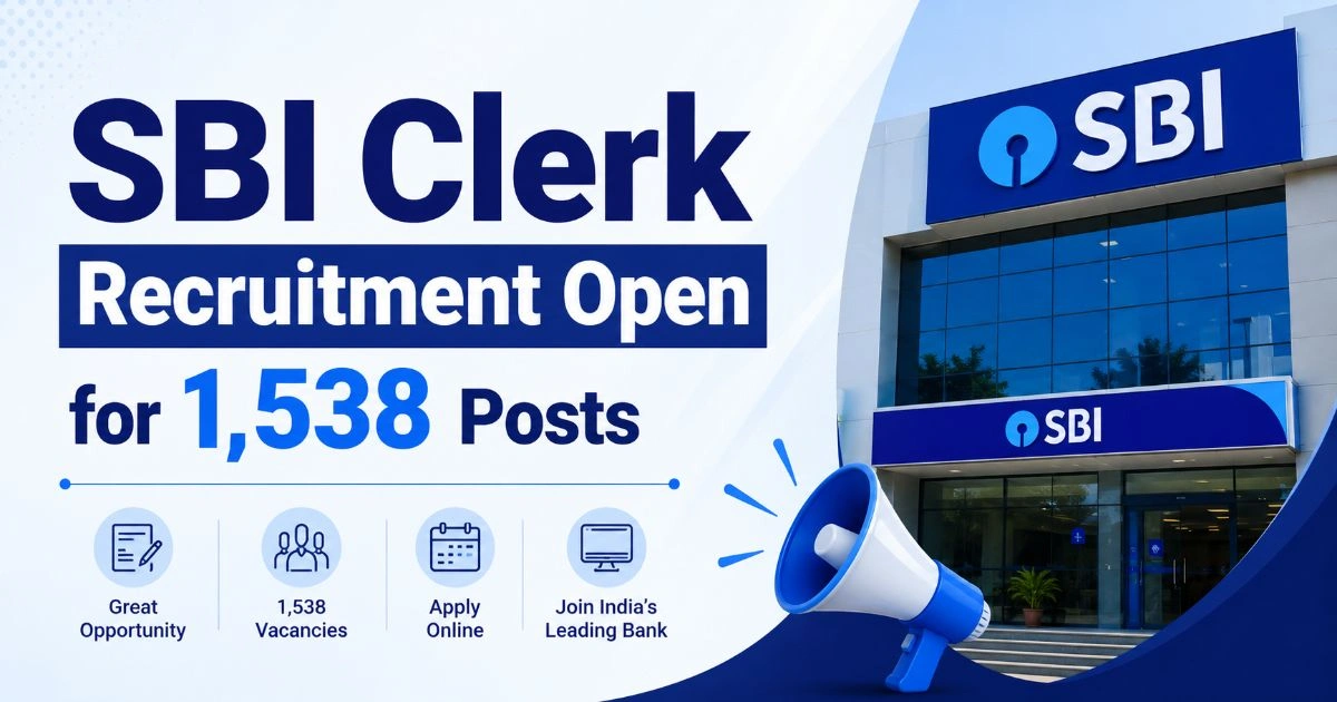 SBI Clerk Recruitment Open 2026