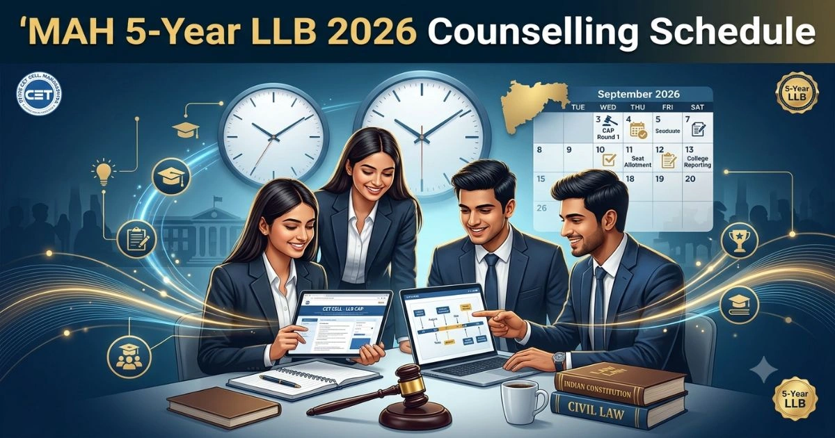 MAH 5-Year LLB Counselling Schedule 2026