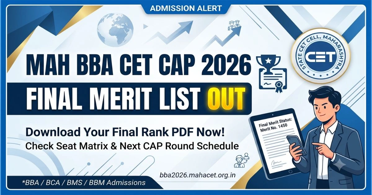 MAH BBA CET CAP 2026 Final Merit List Out