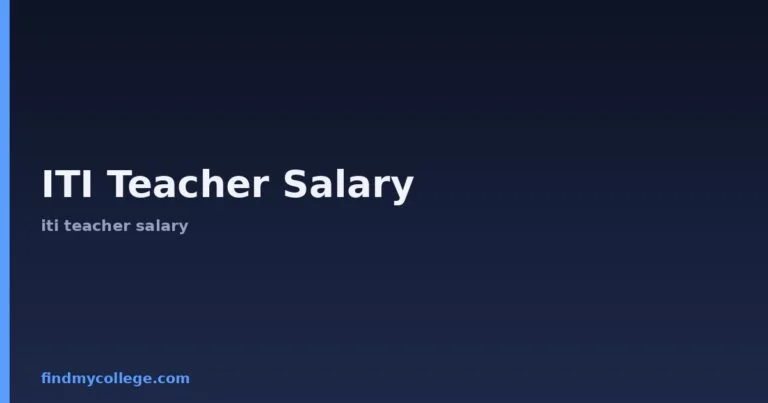 ITI Teacher Salary: Eligibility, Fees, Syllabus & Salary 2026