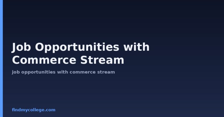 Job Opportunities with Commerce Stream: Complete Guide 2026