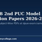 KSEAB 2nd PUC Model Question Papers 2026-27 Out: Download Subject-Wise PDFs at dpue-exam.karnataka.gov.in