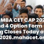 MAH MBA CET CAP 2026 Round 4 Option Form Filling Closes Today at mba2026.mahacet.org.in