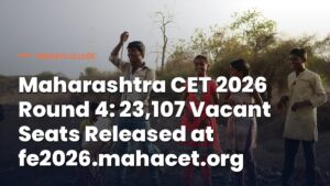 Maharashtra CET 2026 Round 4 Vacant Seat Matrix: 23,107 Seats Released