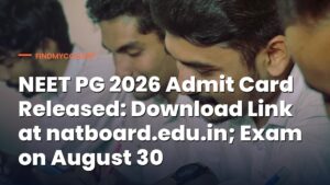 NEET PG 2026 Admit Card Released: Download Link at natboard.edu.in; Exam on August 30