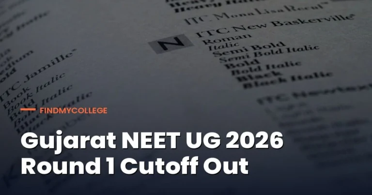 Gujarat NEET UG 2026 Round 1 Cutoff Out