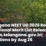 Telangana NEET UG 2026 Round 1 Provisional Merit List Released; Objections Closing Tomorrow (Aug 26)