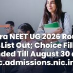 Tripura NEET UG 2026 Round 1 Merit List Out; Choice Filling Extended Till August 30 at trmcc.admissions.nic.in