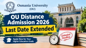 OU Distance Admission 2026 Last Date Extended- make a featured image