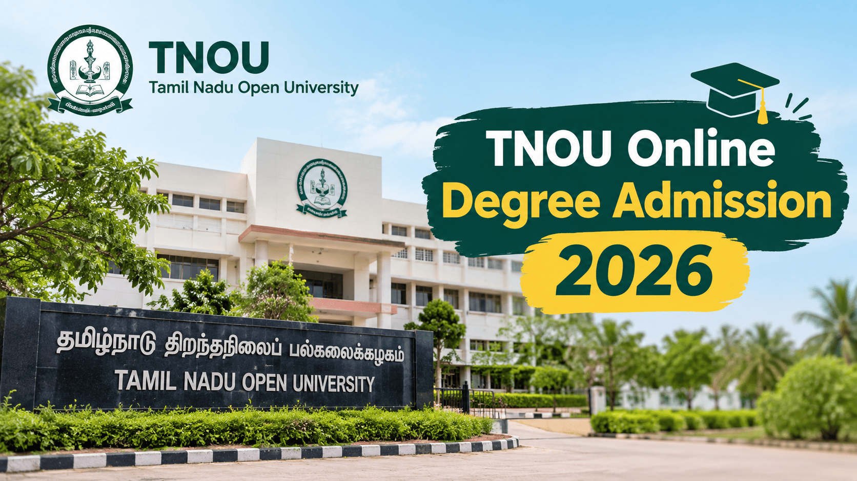 TNOU Online Degree Admission 2026: