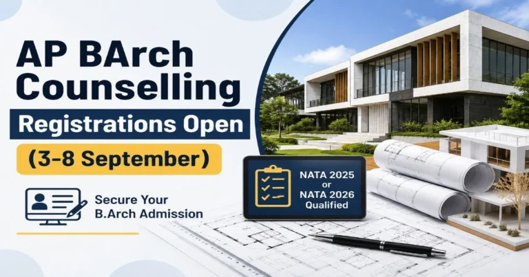 AP BArch Counselling Registration Open