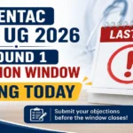 CENTAC NEET UG 2026 Round 1 Objection Window Closing Today