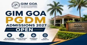 GIM GOA PGDM Admissions 2027 Open