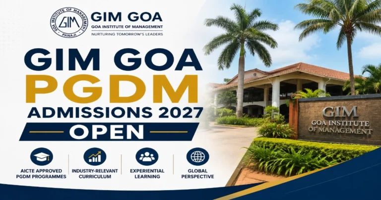 GIM GOA PGDM Admissions 2027 Open