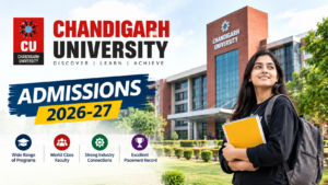 Chandigarh University Admissions 2026-27: Phase-II Registration Closes September 10 at cuchd.in