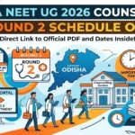 Odisha NEET UG 2026 Round 2 Counselling Registrations from September 7: Full Schedule, How to Apply & More