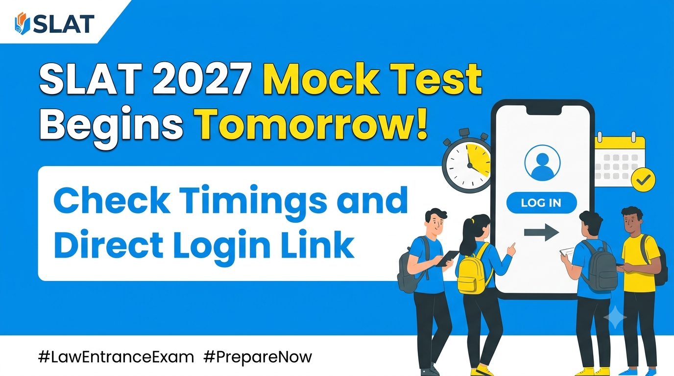SLAT 2027 Mock Test Begins Tomorrow: Check Timings and Direct Login Link
