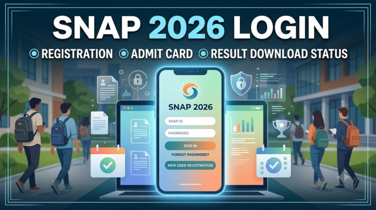 SNAP 2026 Login: Registration, Admit Card, Result Download Status