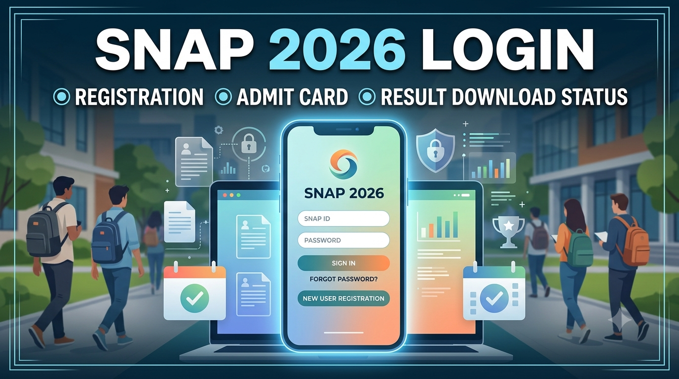 SNAP 2026 Login: Registration, Admit Card, Result Download Status