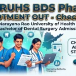 KNRUHS BDS Phase 1 Allotment