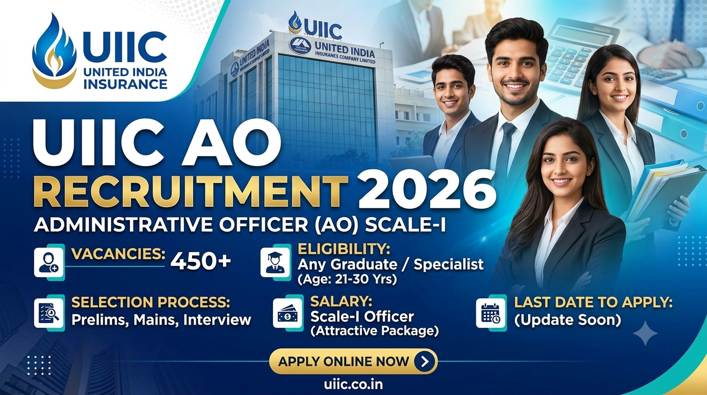 UIIC AO Recruitment 2026: Apply for 225 Scale I posts at uiic.co.in; Registration from Sep 8