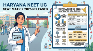 Haryana NEET UG Seat Matrix 2026 Released: MBBS, BDS Vacancies Detailed at uhsrugcounselling.com